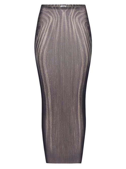 Spiral Printed Mesh Long Skirt JEAN PAUL GAULTIER | 2534FJU166T587000203